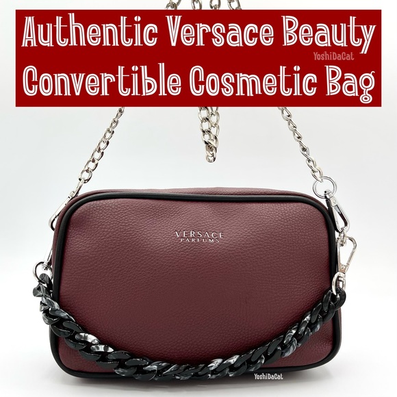 🆕 Versace Beauty Cosmetic Pouch to Crossbody / Shoulder Bag / Bum Bag Purse New